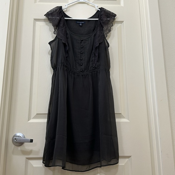 American Eagle outfitters, medium, gray midi lace dress. NWOT. - Picture 5 of 10